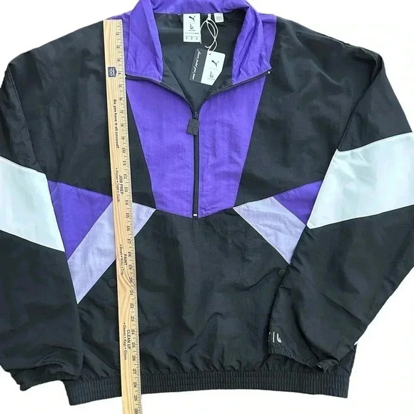 NWT Puma x Lauren London jacket Men’s Size XL Purple Black Retro Y2K - Picture 6 of 6